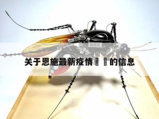 关于恩施最新疫情㊙️的信息